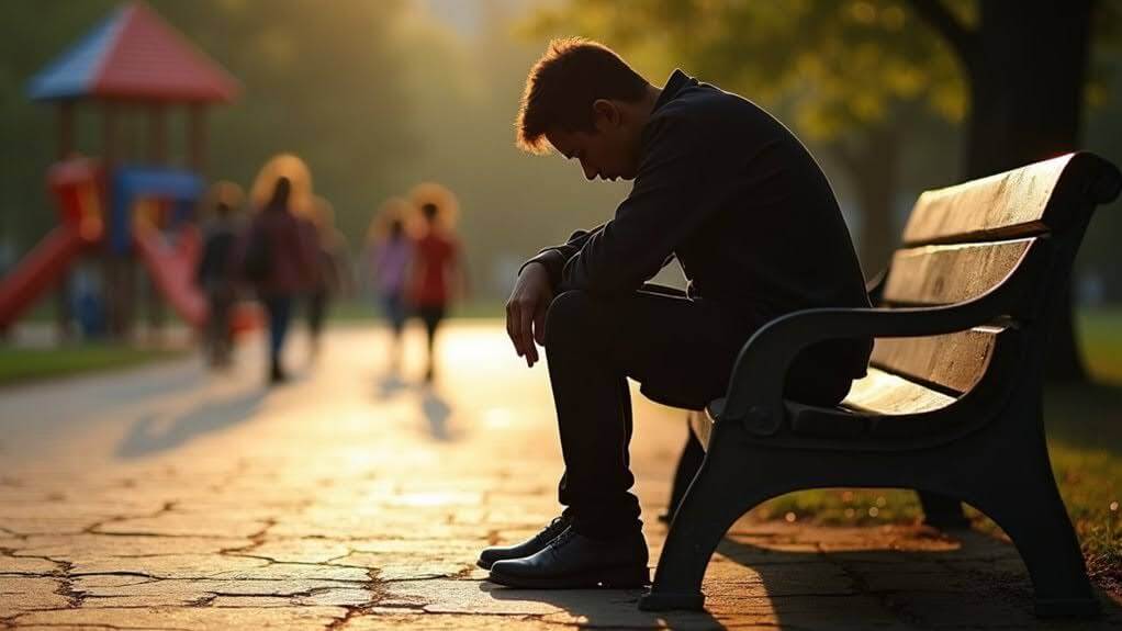 Person reflecting alone, symbolizing healing childhood trauma