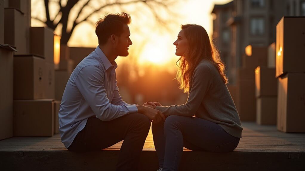 Partners reconnecting during life transitions therapy