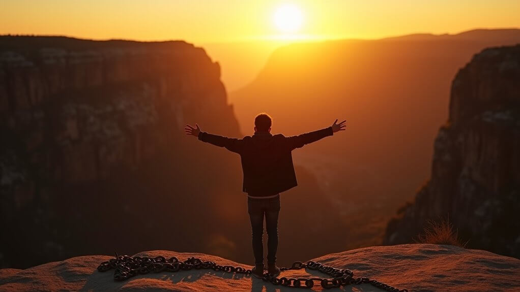 Man breaking free from religious trauma